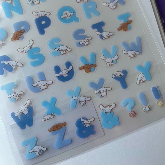 Cinnamoroll alphabet stickers - Picture 4 of 5